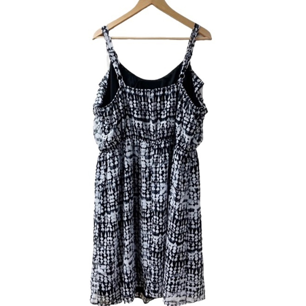 FADED GLORY Vintage Sun Dress 3X (22W-24W) Chiffon Ruffle Adjustable Strap NEW - Picture 4 of 9